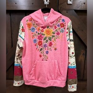 Pink Floral Sweatshirt